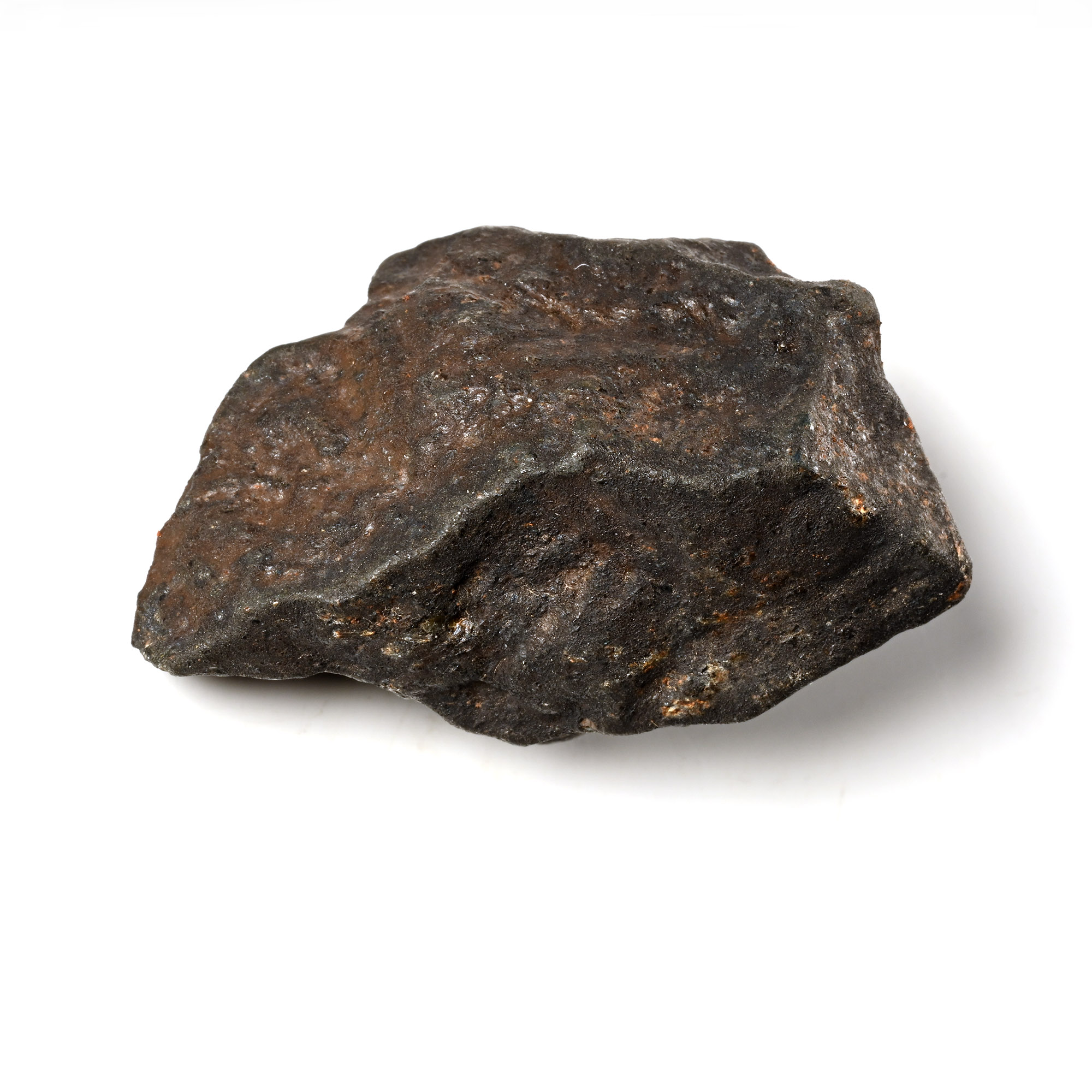 Natural History - Large Oum Dreyga Meteorite with Full Fusion Crust